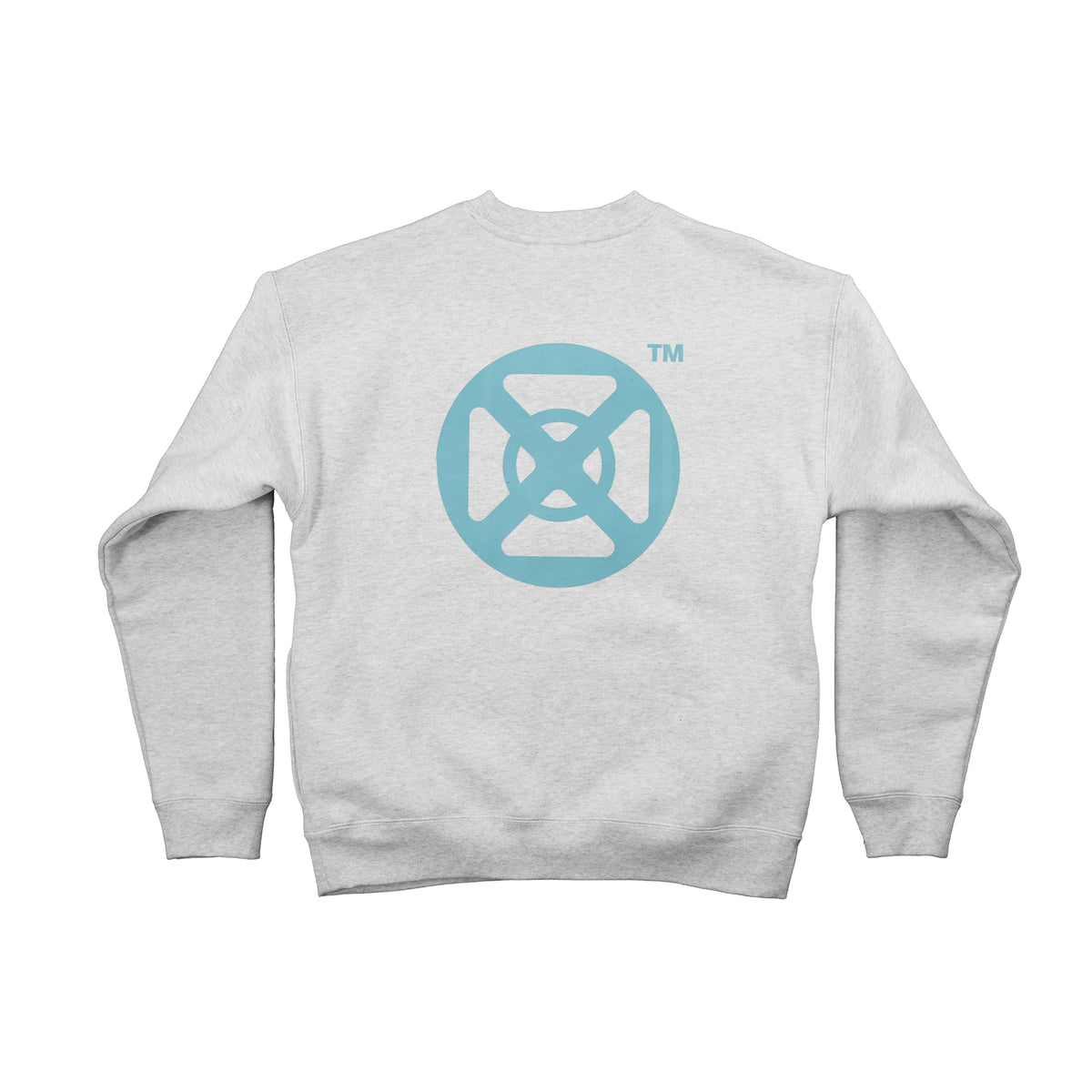 GOD BRIDGE Signature Flock Crewneck – Ash Grey