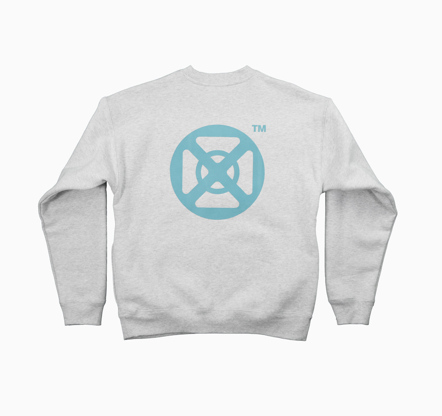 GOD BRIDGE Signature Flock Crewneck – Ash Grey