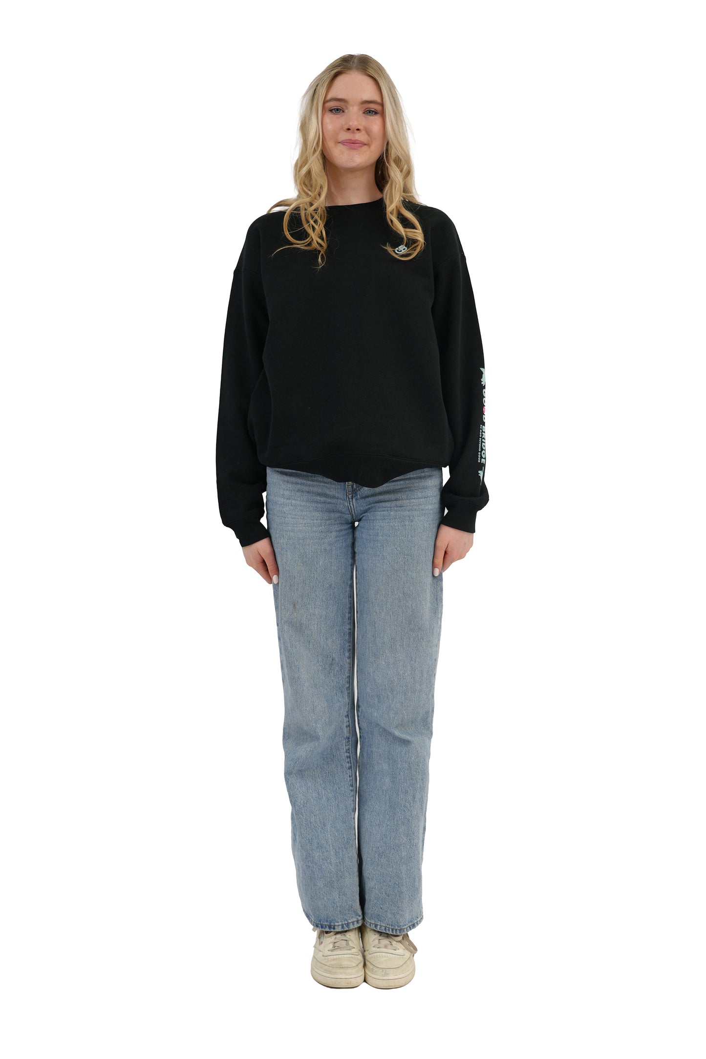 GOD BRIDGE Signature Logo Crewneck Sweatshirt – Black